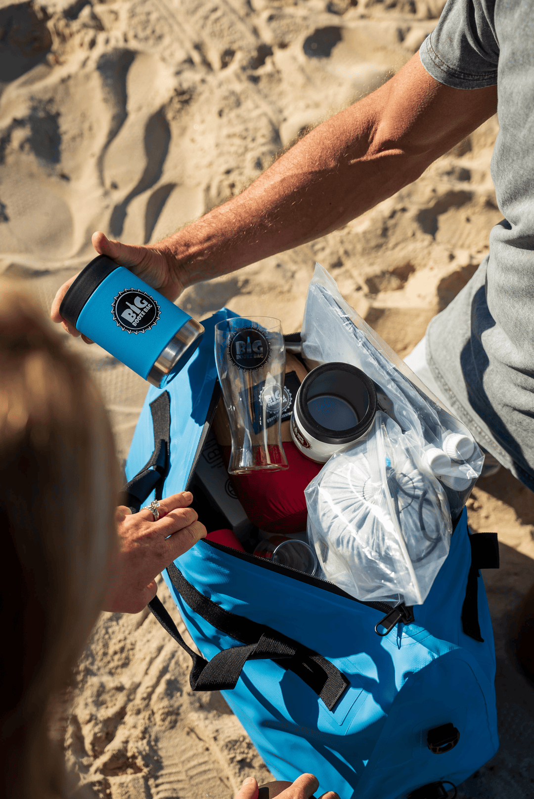 big booze bag gift bundle blue