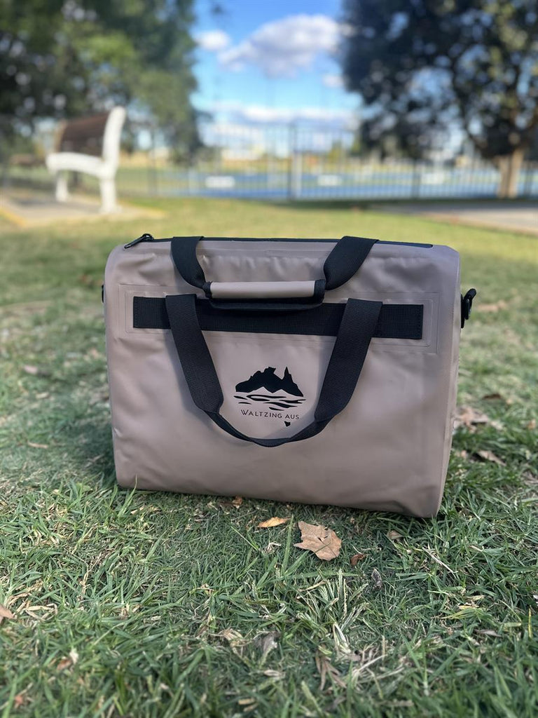 Waltzing Aus 20L – Ultimate Waterproof Cooler Bag – Light Purple, Navy Blue, Aqua, Green, Brown