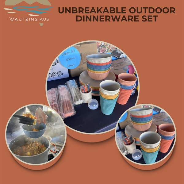 UNBREAKABLE-OUTDOOR-DINNERWARE SET