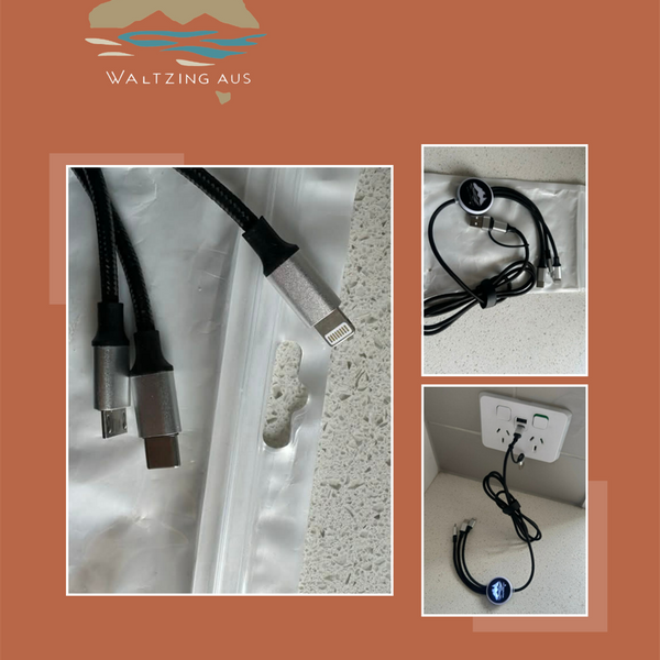 Waltzing Aus 5-in-1 LED Charging Cable