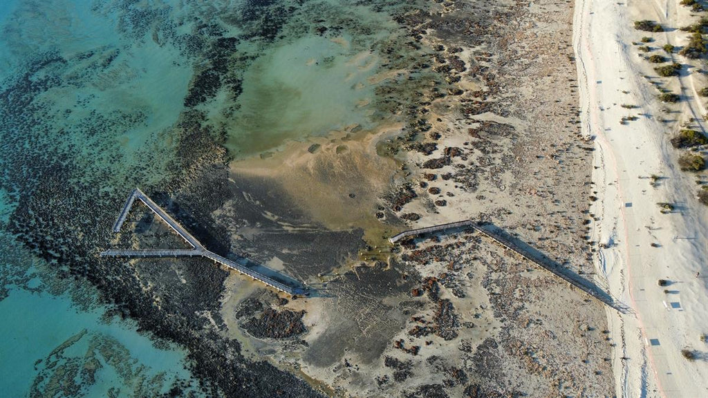 Waltzing Aus Microfibre Beach Towel – Steep Point / Stromatolites / Pink Lake / Kennedy Ranges