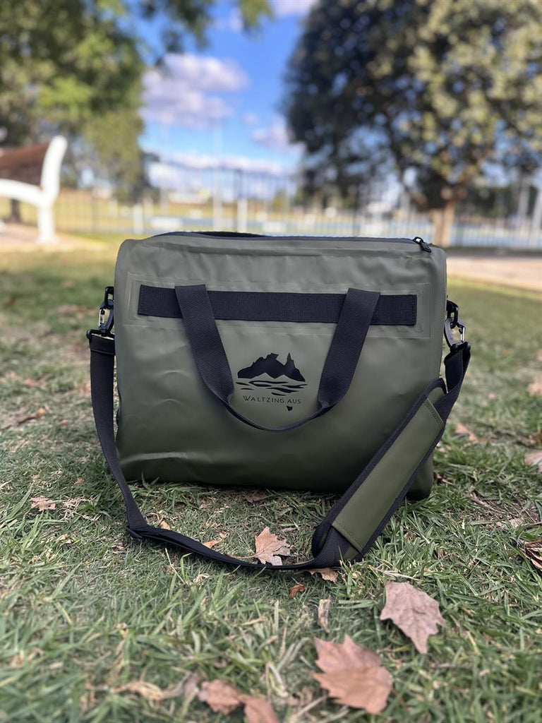 Waltzing Aus 20L – Ultimate Waterproof Cooler Bag – Light Purple, Navy Blue, Aqua, Green, Brown