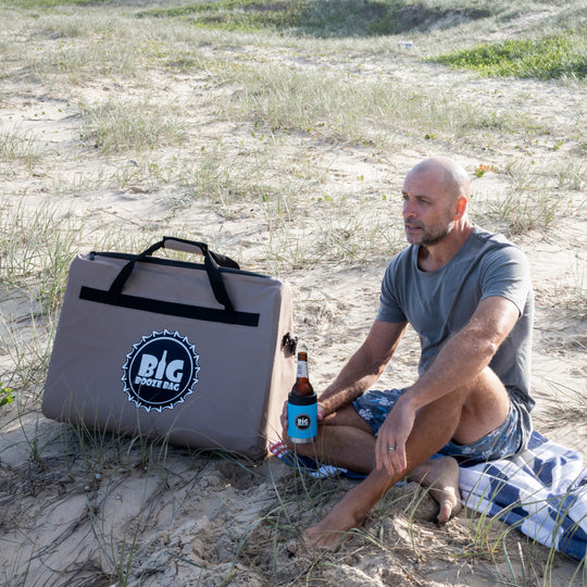 big booze bag 55L brown at beach