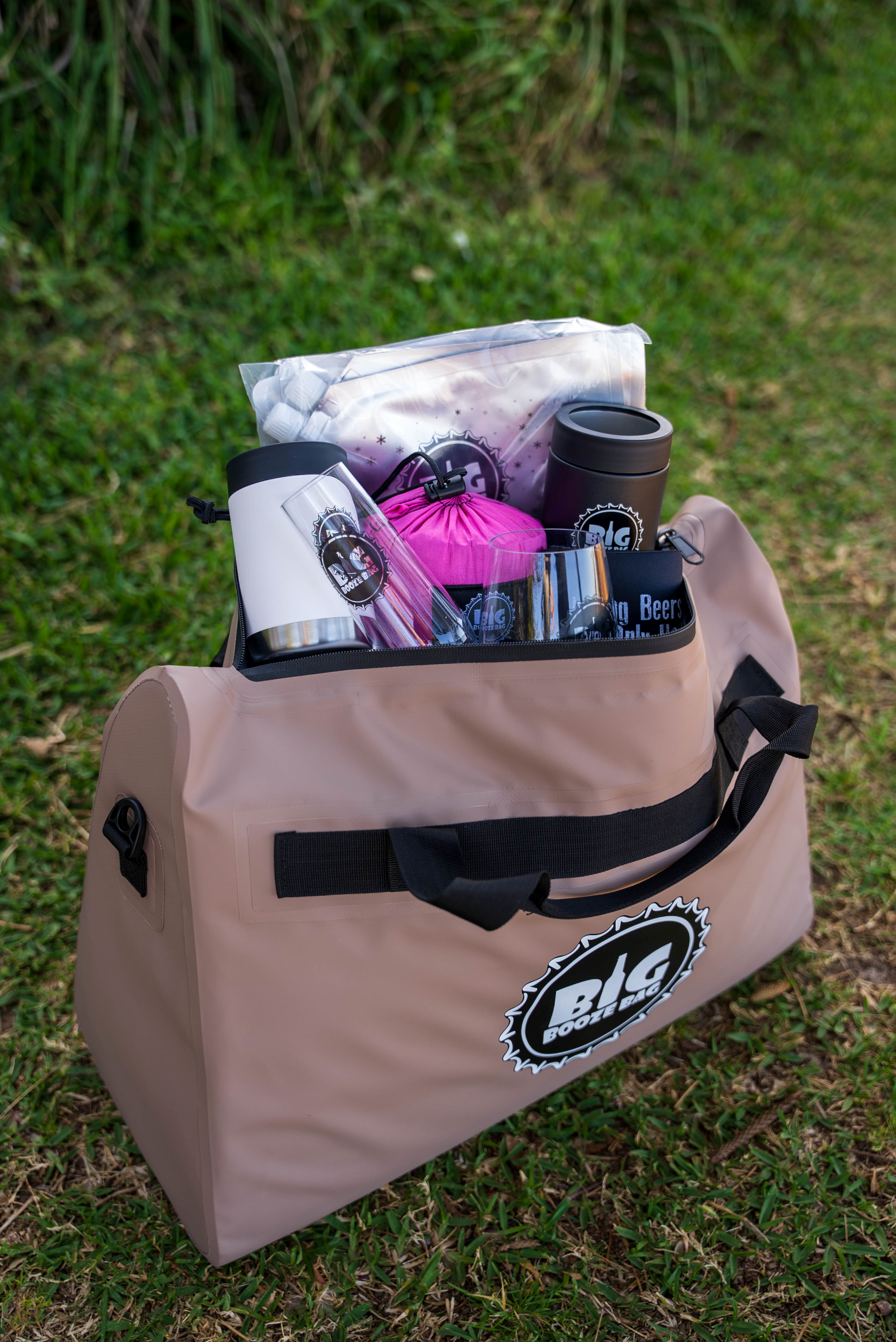 gift bundle big booze bag brown 